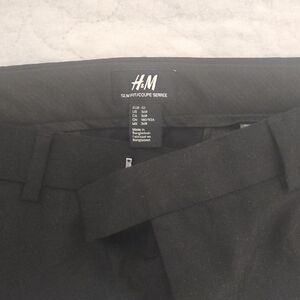 H&M Charcoal Slim Fit Trousers